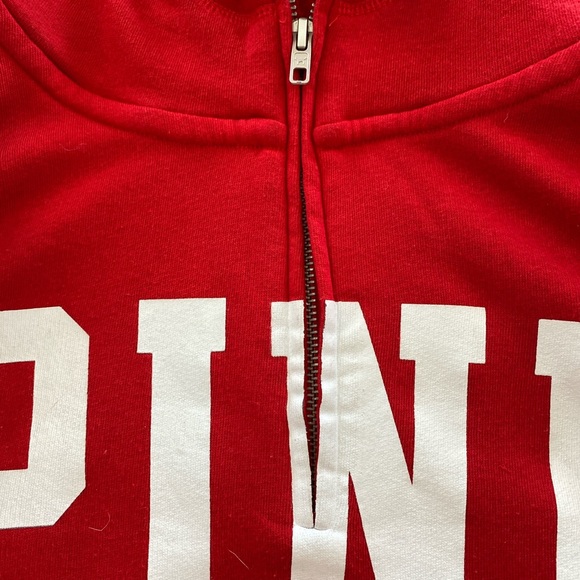 PINK victoria’s secret red hoodie - Picture 3 of 4